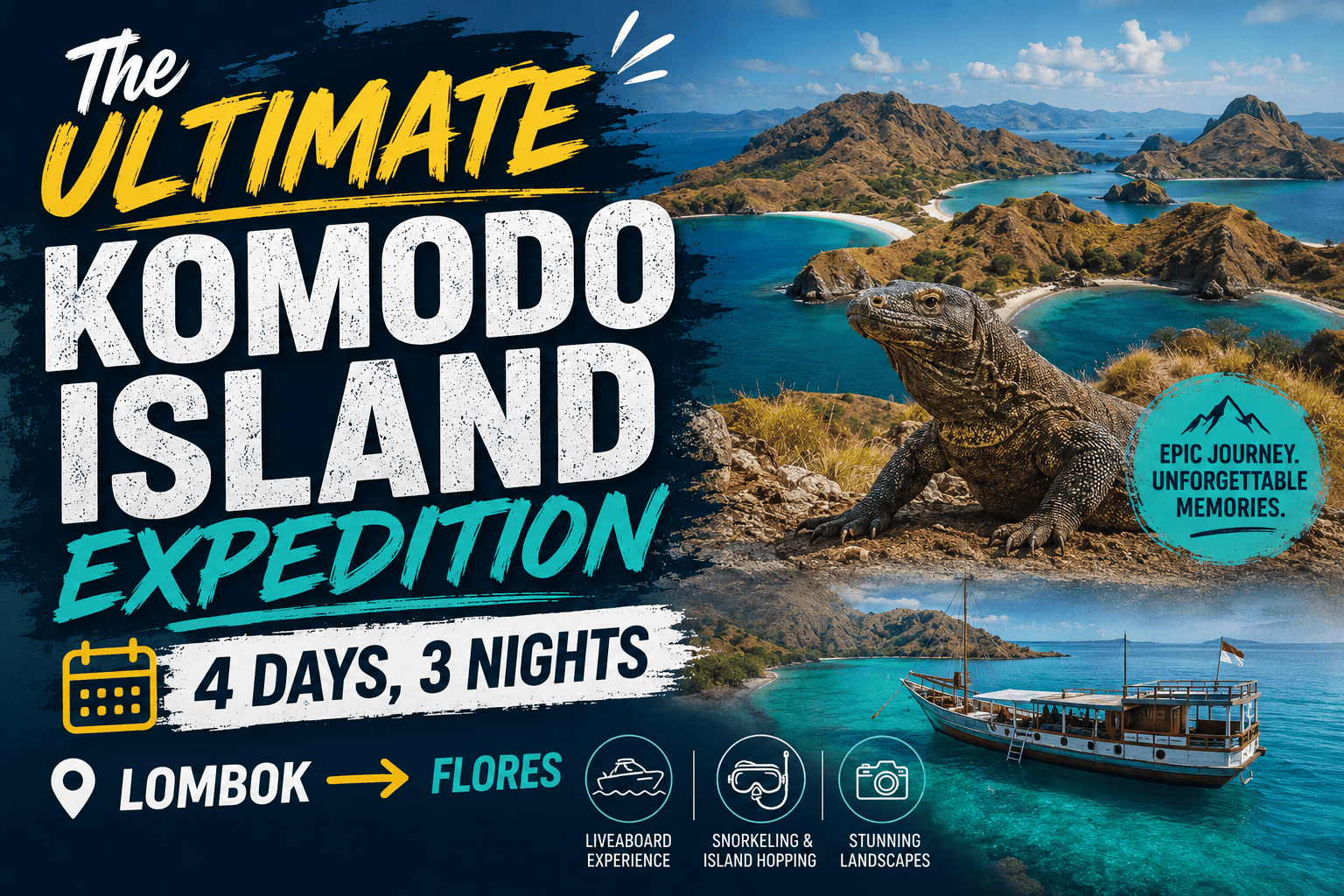 The Ultimate Komodo Island Expedition: 4 Days, 3 Nights (Lombok to Flores)